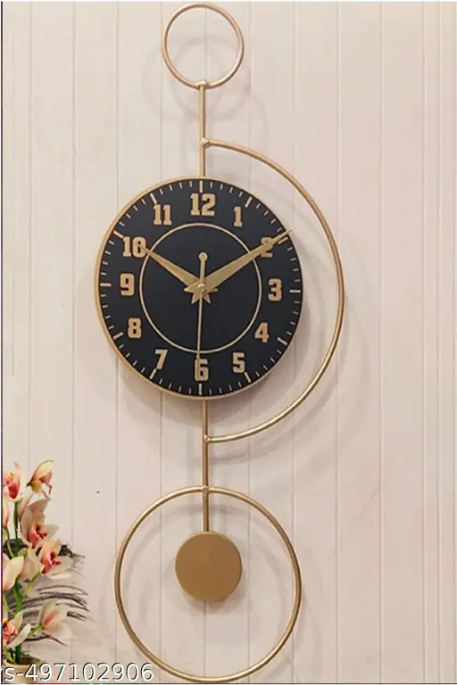 🕰️ Elegant 18 Inch Metal Wall Clock – Modern Analog Clock
