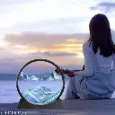 🏞️ Moving Sand Art Picture | 3D Liquid Glass Painting