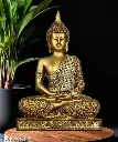 🕉️ Golden Gautam Buddha Showpiece for Home Decor