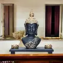 Once and Again Buddha Statue with Tea Light Holders