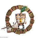 Metal Lord Krishna Wall Mounted & Hanging Art Decor