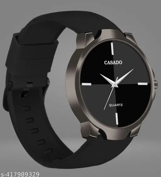 CASADO Men’s Silicon Strap Analog Watch – Sleek & Stylish