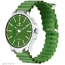 1533-Olive Green Strap Analog Watch for Men & Boys: Effortless Style and Durability