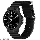 1535-Black Strap Analog Watch for Men & Boys: Timeless Elegance in Every Tick