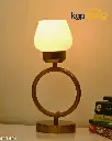 Elegant White Glass Table Lamp