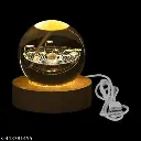 Amazing 3D Solar System Crystal Ball Lamp