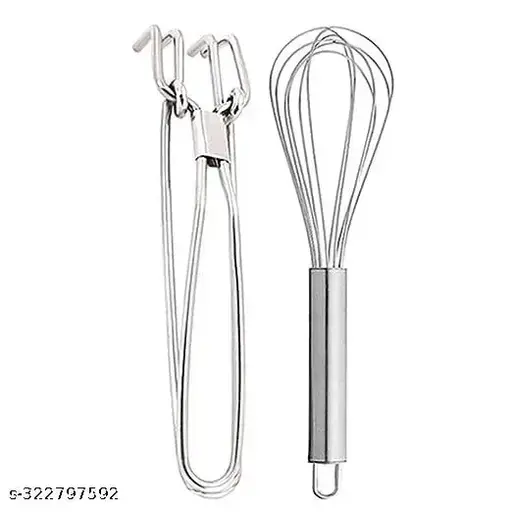 Stainless Steel Egg Beater + Utility Pakkad Combo |