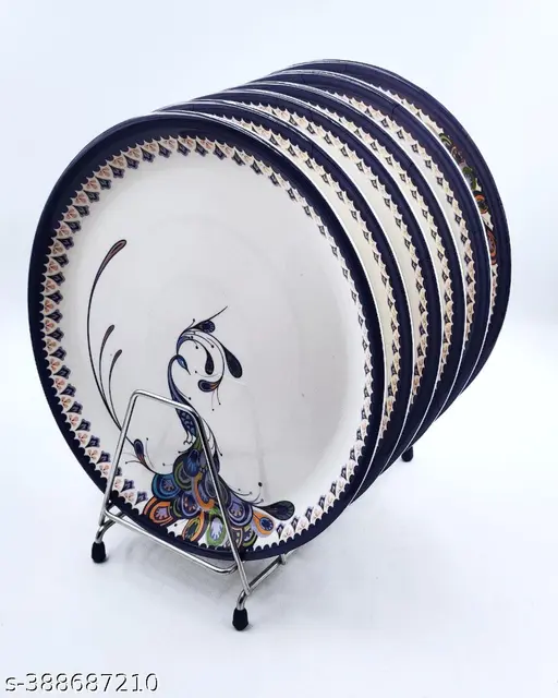 Premium 11-Inch Melamine Dinner & Lunch Plates