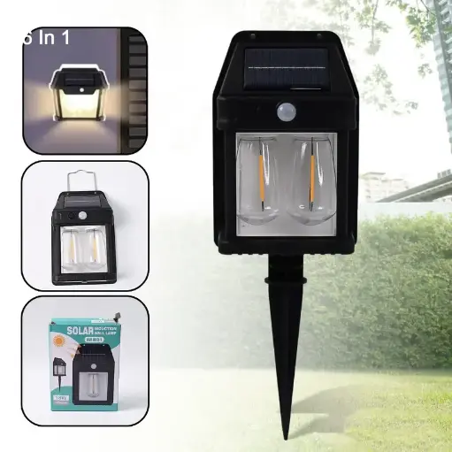 🌞 Solar Wall Lantern – Dusk-to-Dawn Outdoor Light with Motion Sensor (1 Pc)