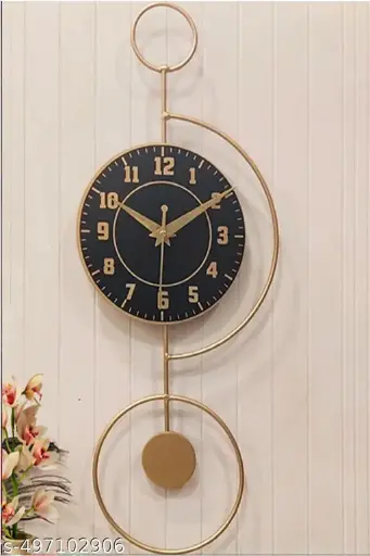 🕰️ Elegant 18 Inch Metal Wall Clock – Modern Analog Clock