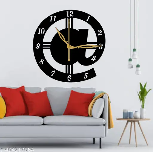 🕰️ Wall Clock -013 Black | 30cm