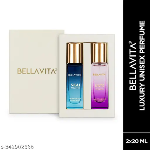 🌸 Bella Vita Luxury Perfume Combo – DATE Woman + SKAI Unisex | 40ML (Pack of 2 x 20ML)