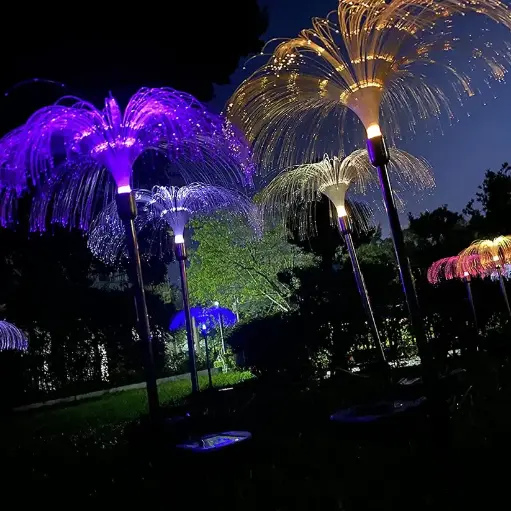 🌈 2 Pcs Garden Solar Jellyfish Lights – RGB 7-Color