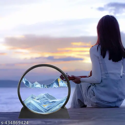 🏞️ Moving Sand Art Picture | 3D Liquid Glass Painting