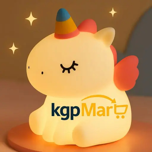 🦄 Unicorn Night Light Lamp for Kids – 16 Color Changing Rechargeable