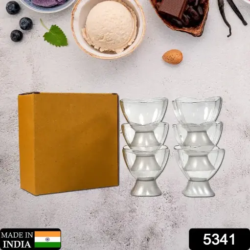 🍨 6-Piece Glass Dessert Bowl Set