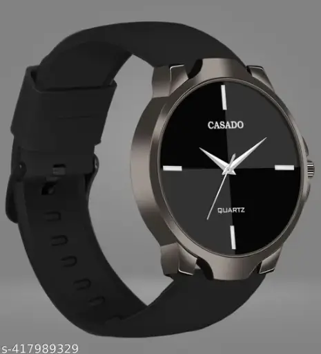 CASADO Men’s Silicon Strap Analog Watch – Sleek & Stylish