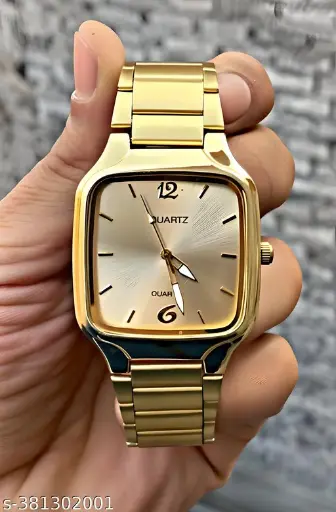 Fashionate Men’s Gold Stainless Steel Analog Watch