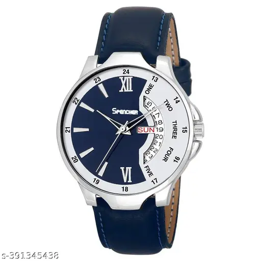 Spencer Men's Date & Day Function Analog Watch