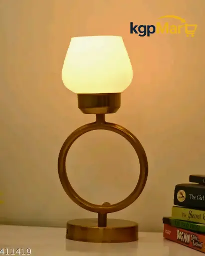 Elegant White Glass Table Lamp