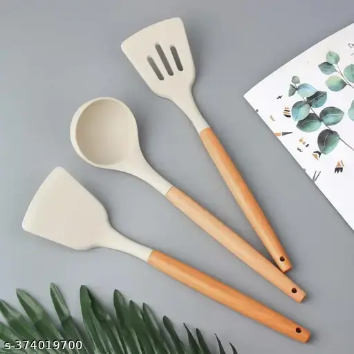 Non-Stick Premium Silicone Spatula Set – Pack of 3