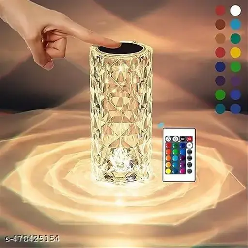 Rose Diamond Table Lamp – 16 Colors RGB