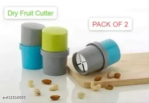 Dry Fruit Cutter & Slicer for Kitchen (Multicolour, Pack of 2)