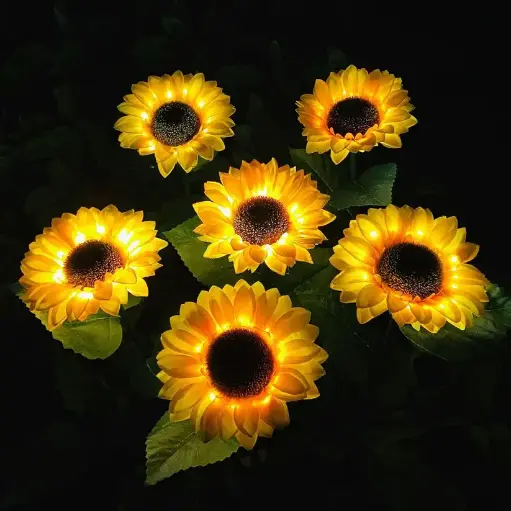 🌻 2 Pc Solar Sunflower Garden Lights –