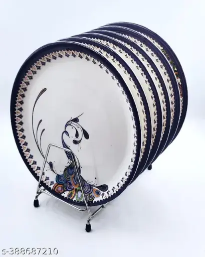 Premium 11-Inch Melamine Dinner & Lunch Plates