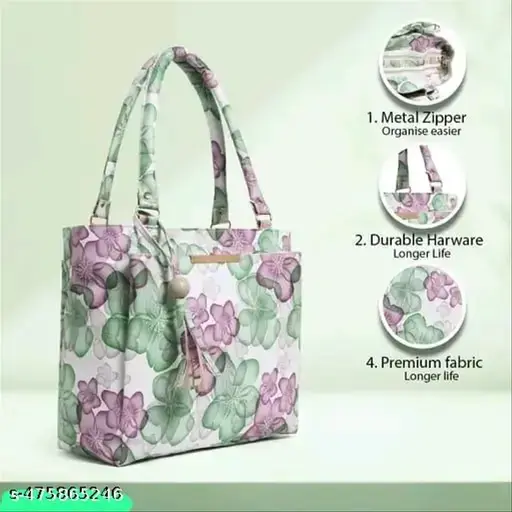 👜 Trendy Printed PU Leather Handbag for Women