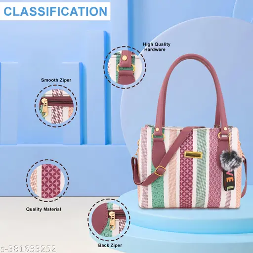 💼 Gorgeous & Attractive Striped Handbag for Women